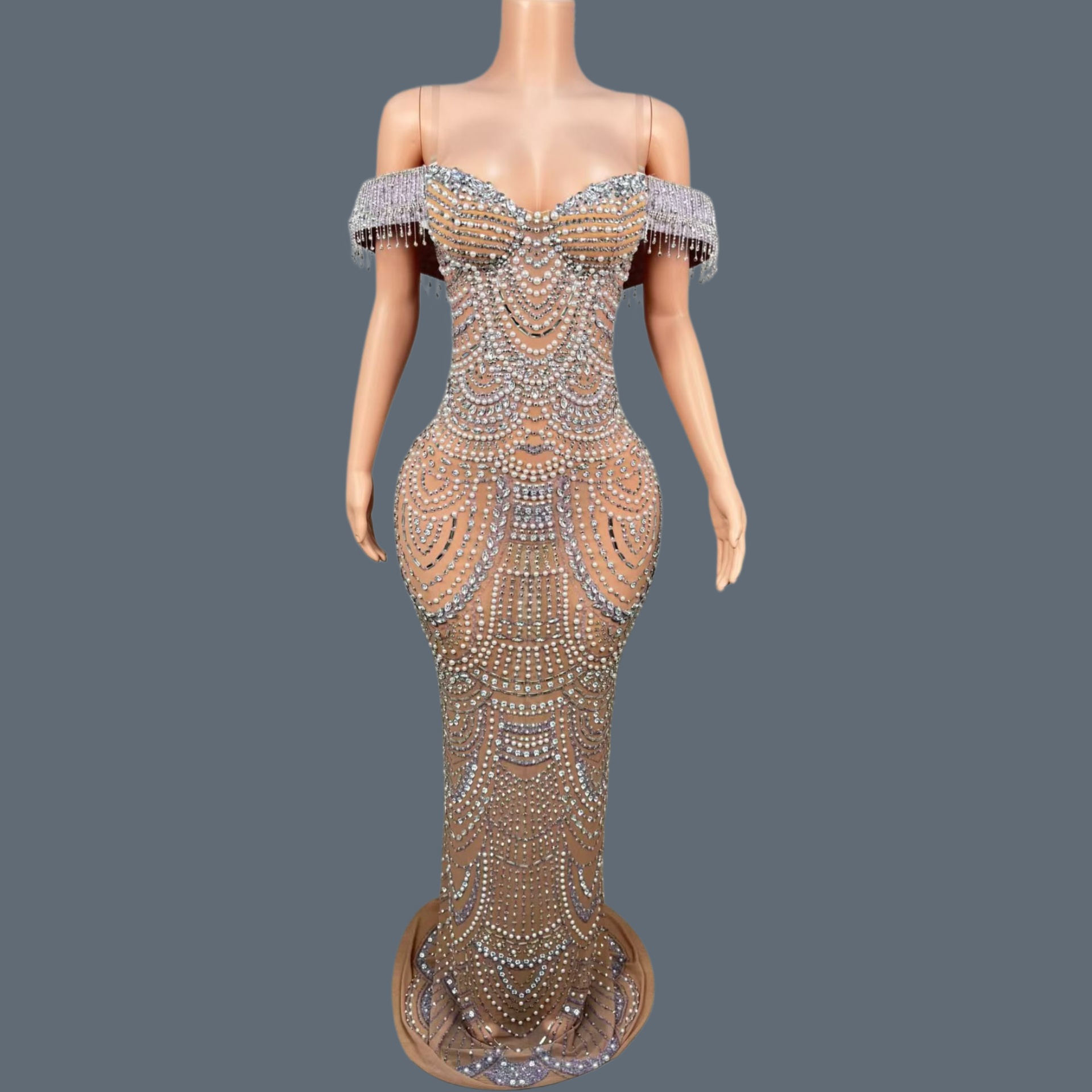 Women Formal Wear Photoshoot - Vestido Largo Elegante de Lujo sin