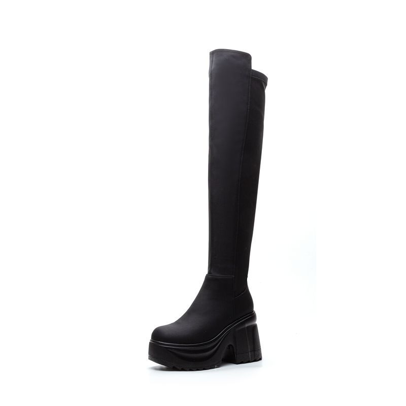 Formal Women'S Wear - Botas de tacón ancho con suela