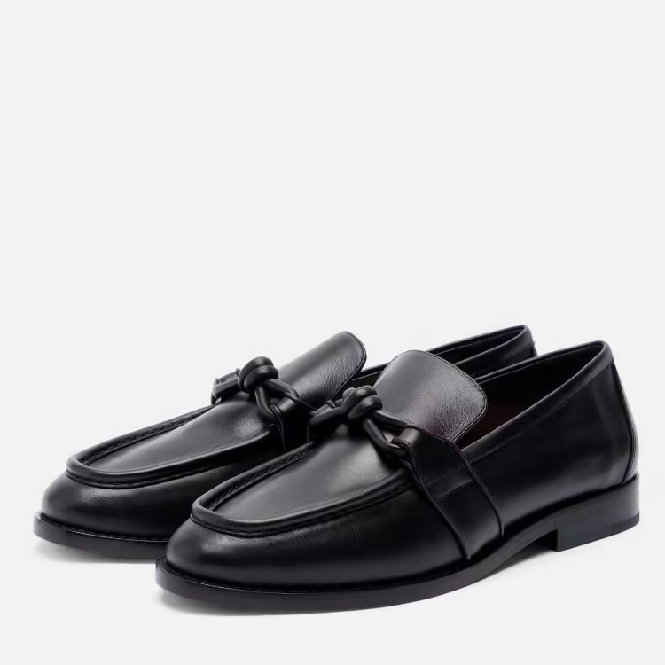 Women Formal Wear Heels - Mocasines de Cuero para Mujer con