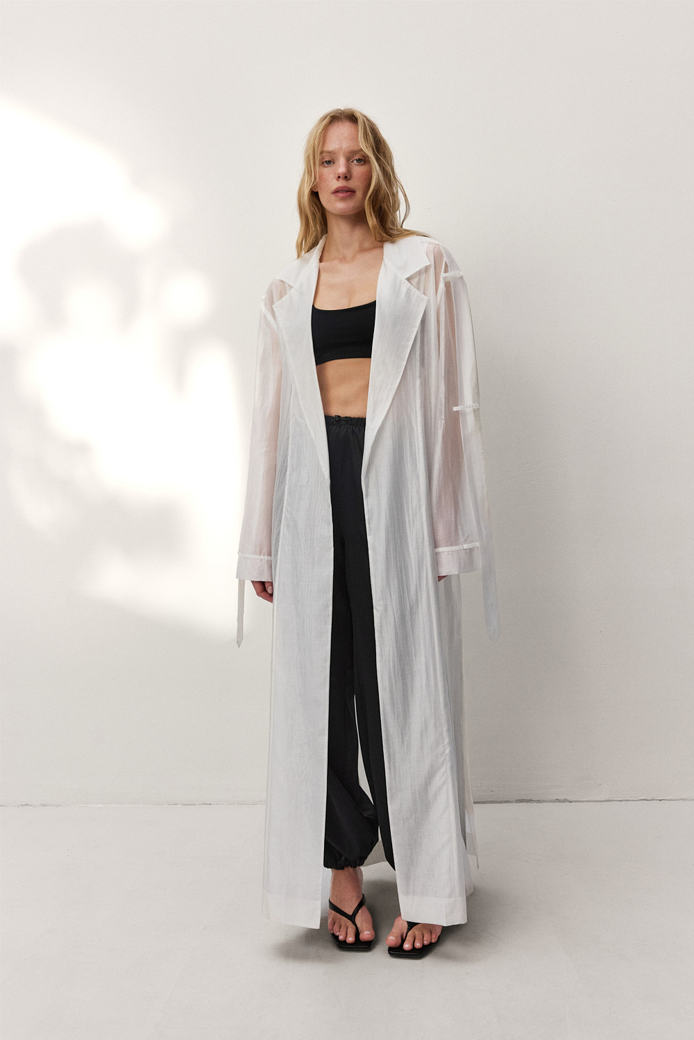 Trench Coat Formal - Laur 2026 Abrigo Largo Transparente con