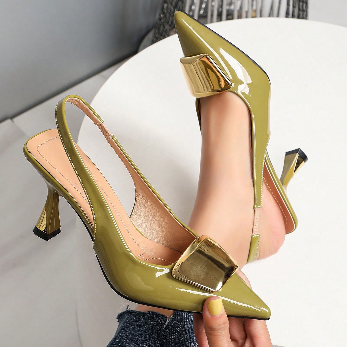 Elegantes zapatos de tacón con - Formal Women'S Wear reseña y precio