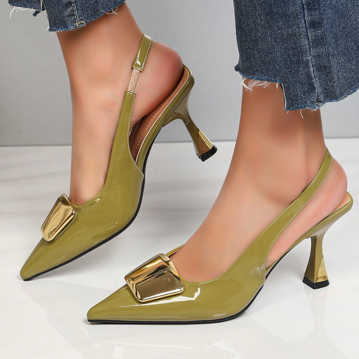 Elegantes zapatos de tacón con - Formal Women'S Wear reseña y precio