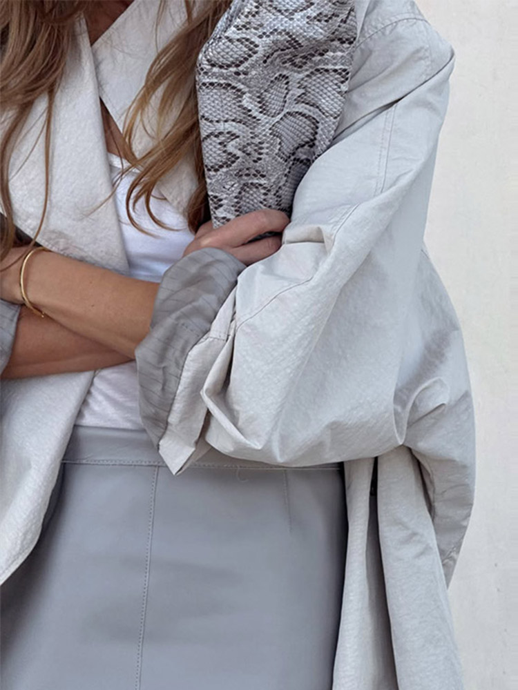 Gabardina de Mujer con Cuello  - Trench Coat Formal reseña y precio