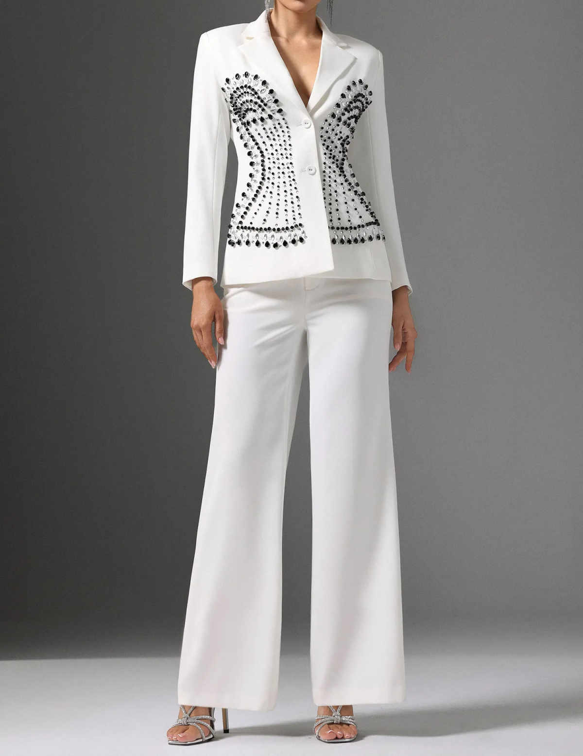 Vestido Blazer Blanco para Muj - Women Formal Wear Black And White reseña y precio